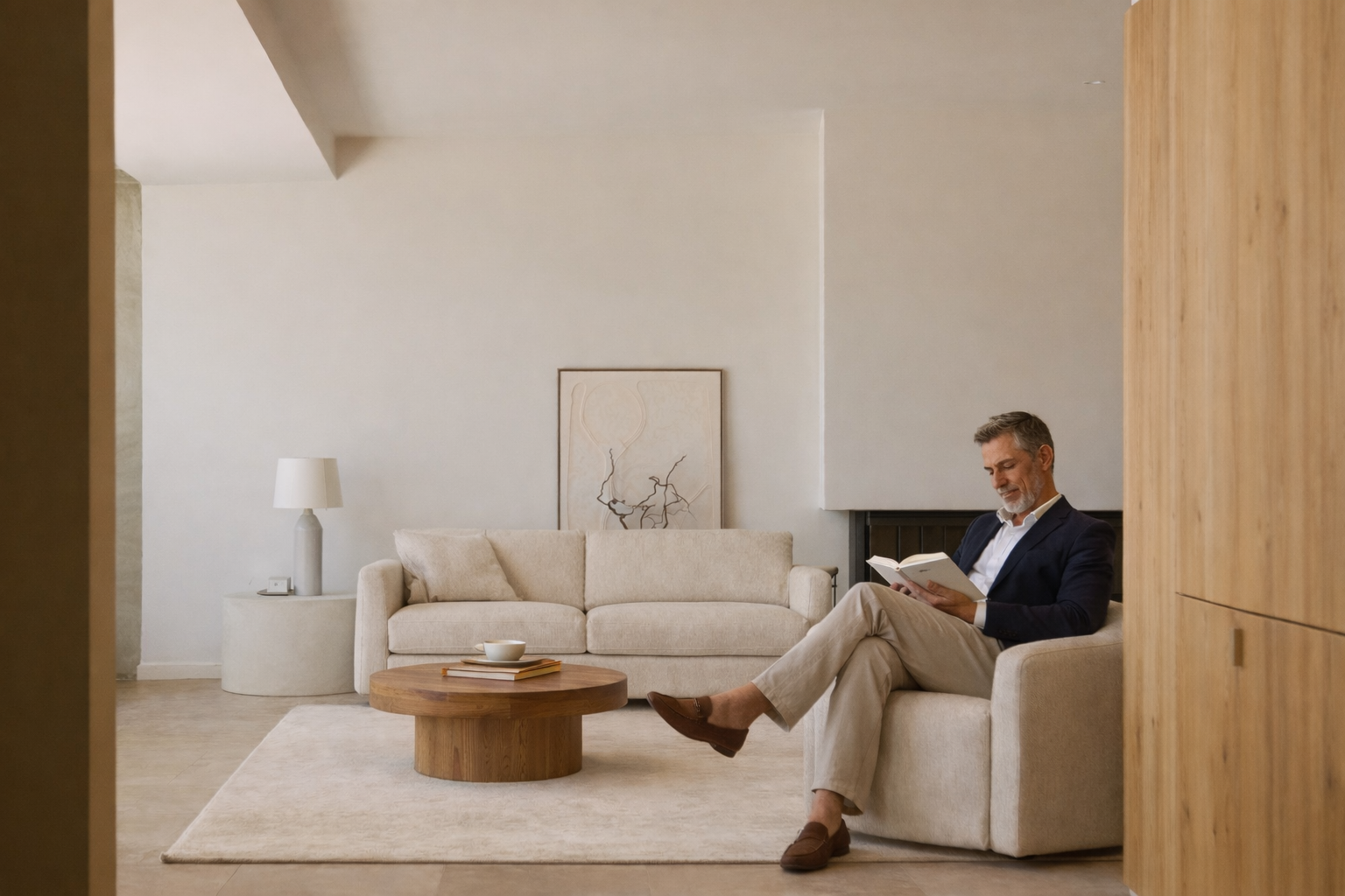 Boutique short-term rental interior in Europe